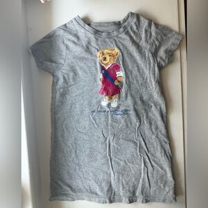 Polo by Ralph Lauren Gray Dress with Bear Design